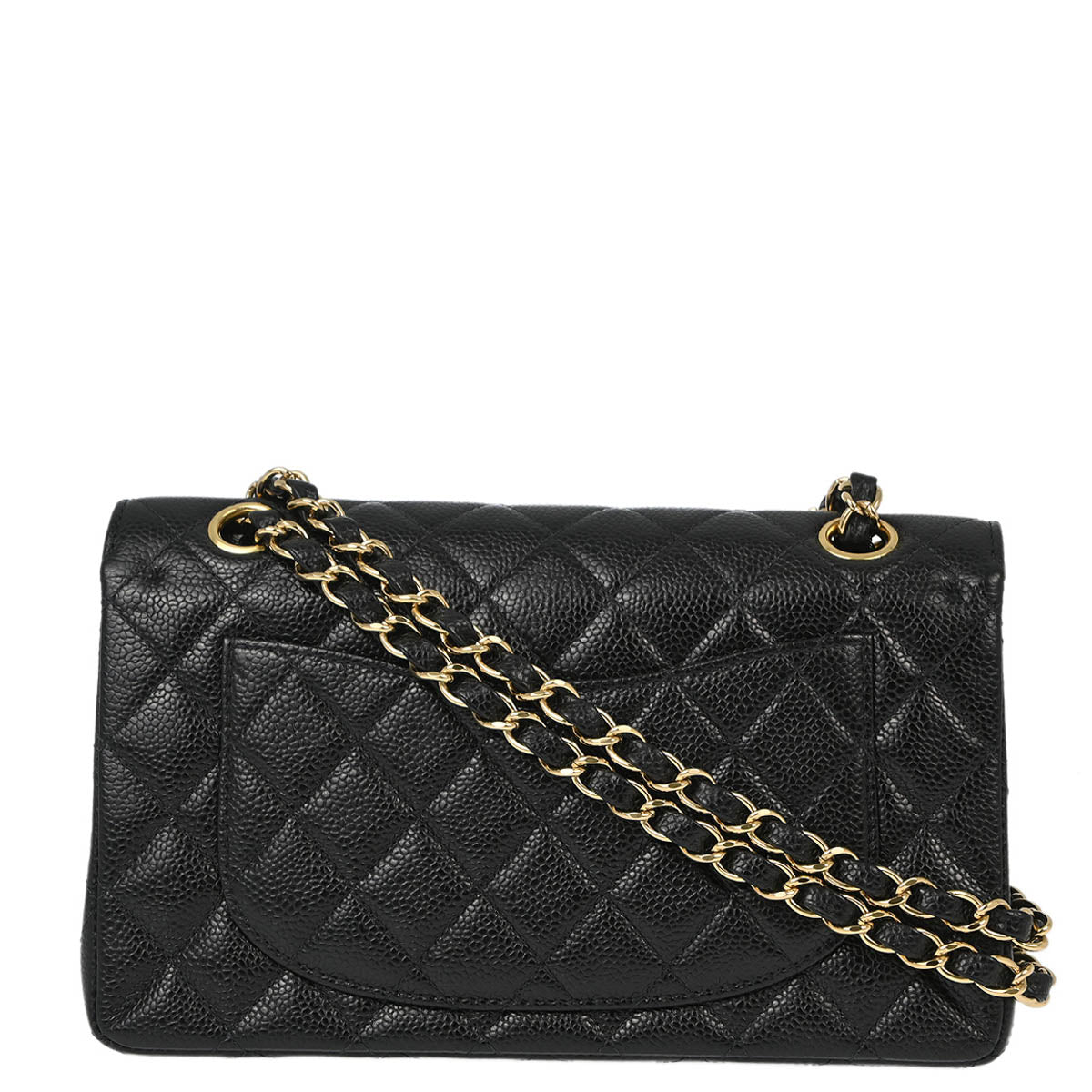 Chanel Flap Small Classic Caviar Black Shoulder Bag Style 3