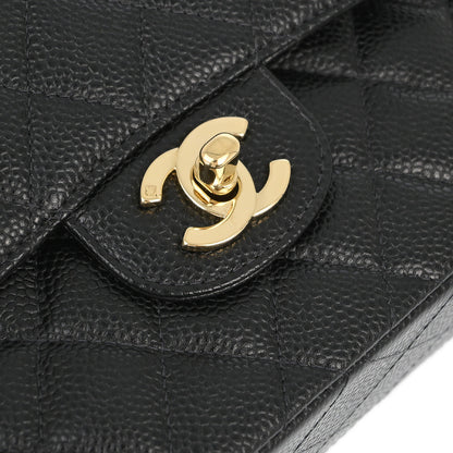 Chanel Flap Small Classic Caviar Black Shoulder Bag Style 2