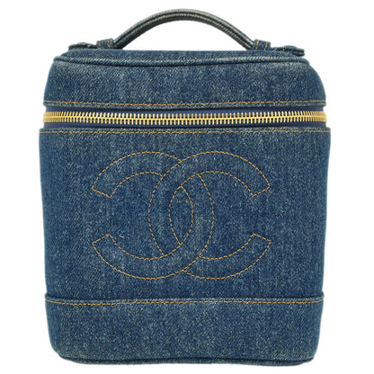 Chanel Vanity Blue Luxury Handbag Style 2