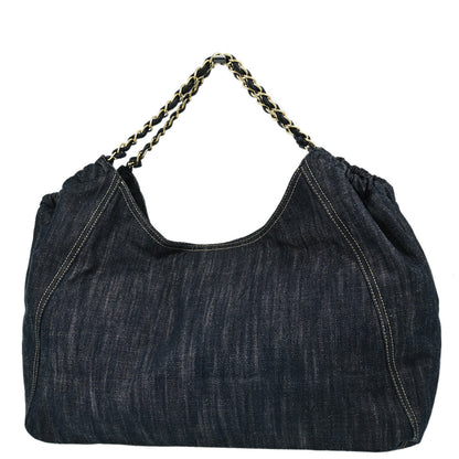 Chanel Blue Coco Cabas Tote Handbag