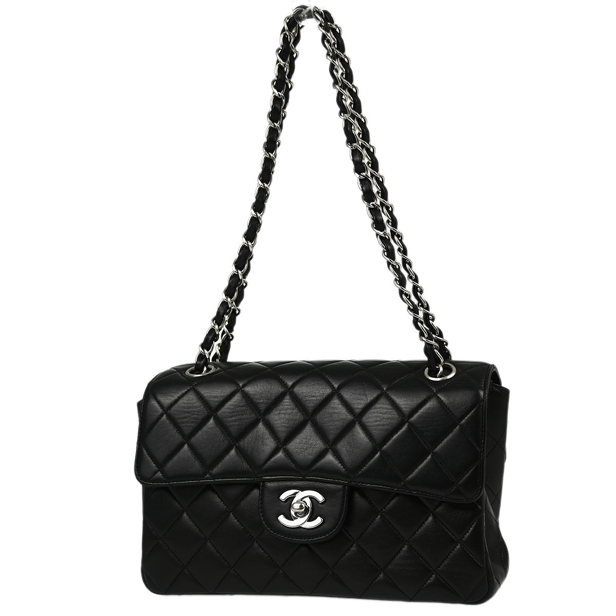 Chanel Classic Flap Lambskin Black Shoulder Bag Style 2