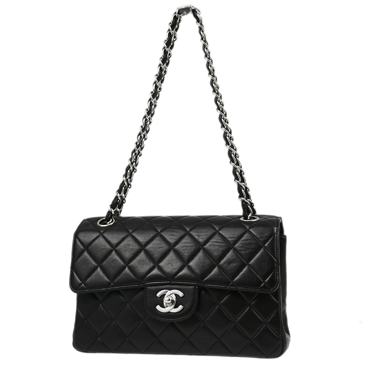 Chanel Classic Flap Lambskin Black Shoulder Bag