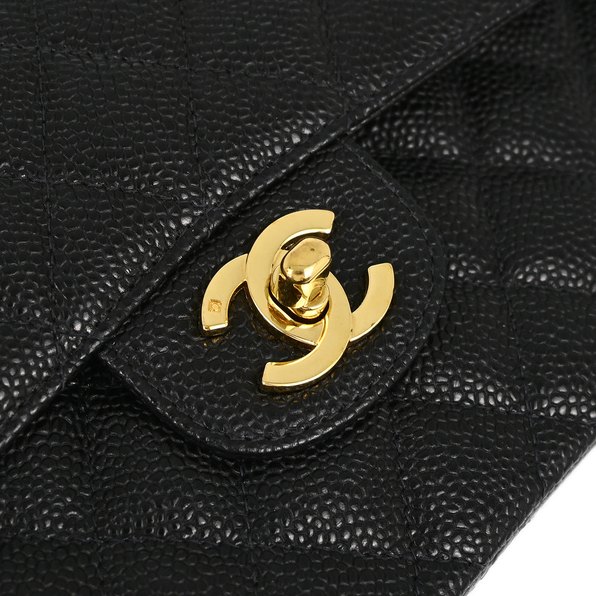 Chanel Flap Small Classic Caviar Black Shoulder Bag Style