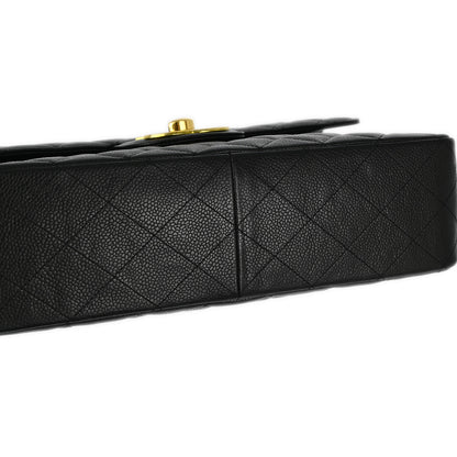 Chanel Classic Flap Caviar Black Shoulder Bag Style