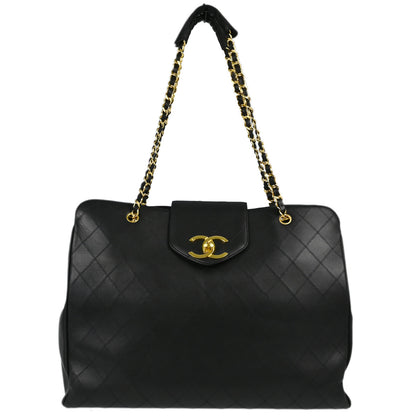 Chanel Lambskin Black Shoulder Bag Style 6