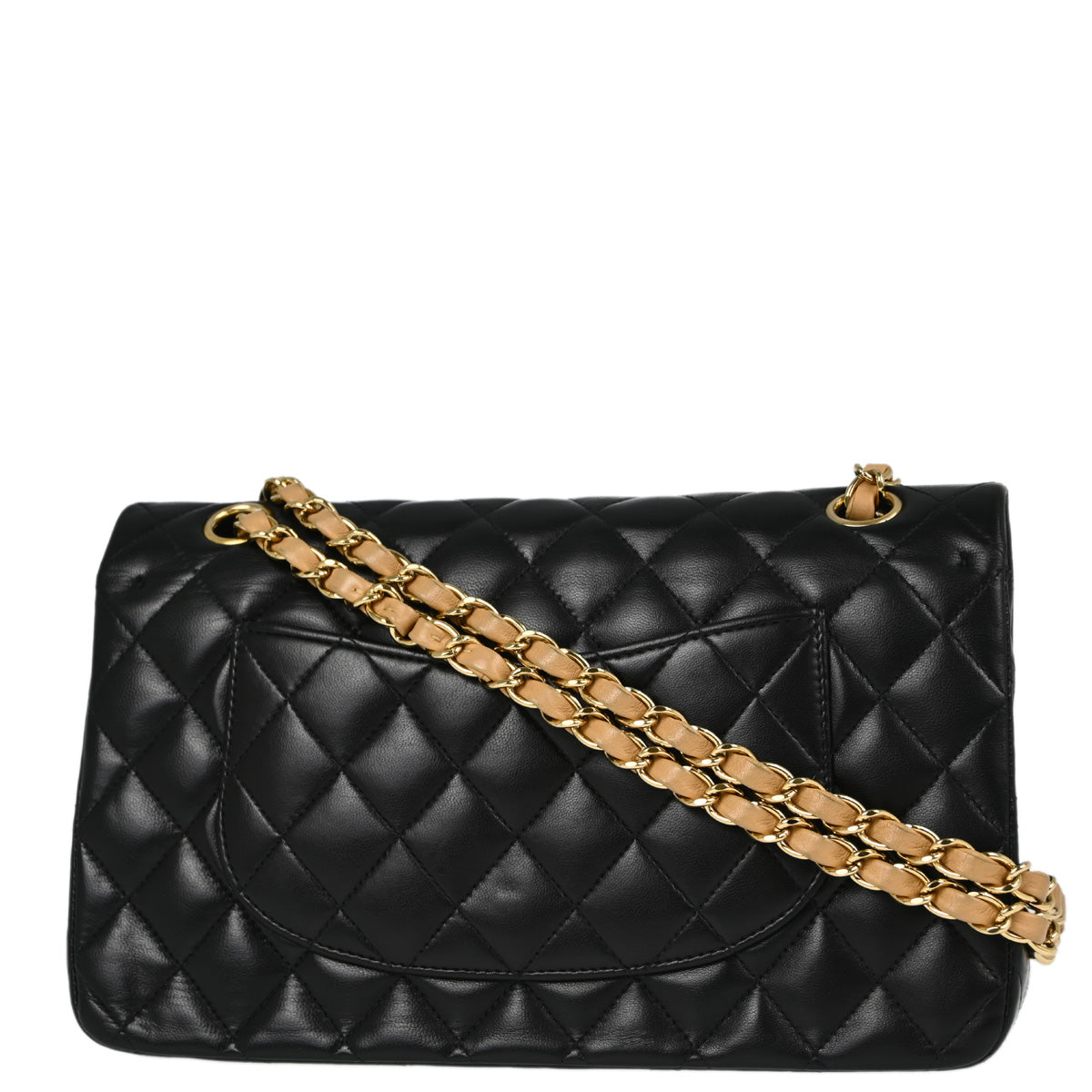 Chanel Flap Medium Classic Lambskin Black Shoulder Bag Style