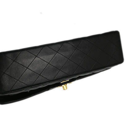Chanel Flap Medium Classic Lambskin Black Shoulder Bag Style