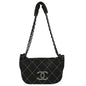Chanel Black Lambskin Wild Stitch Shoulder Bag