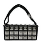 Chanel Black Cotton Ice Cube Shoulder Bag