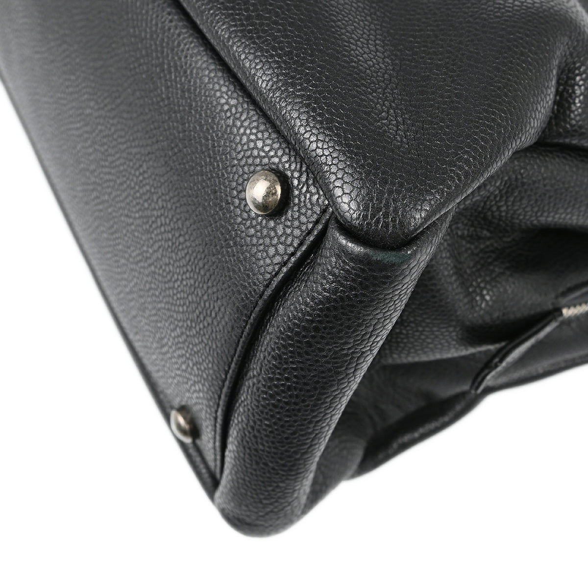 Chanel Caviar Black Chain Tote Style 2