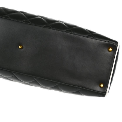Chanel Black Calfskin Bowling Bag 50