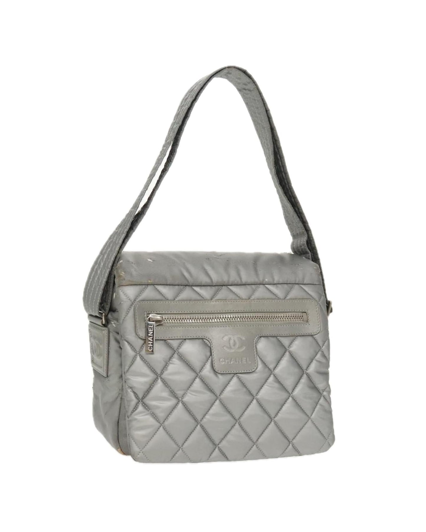 Quilted Nylon Crossbody Bag