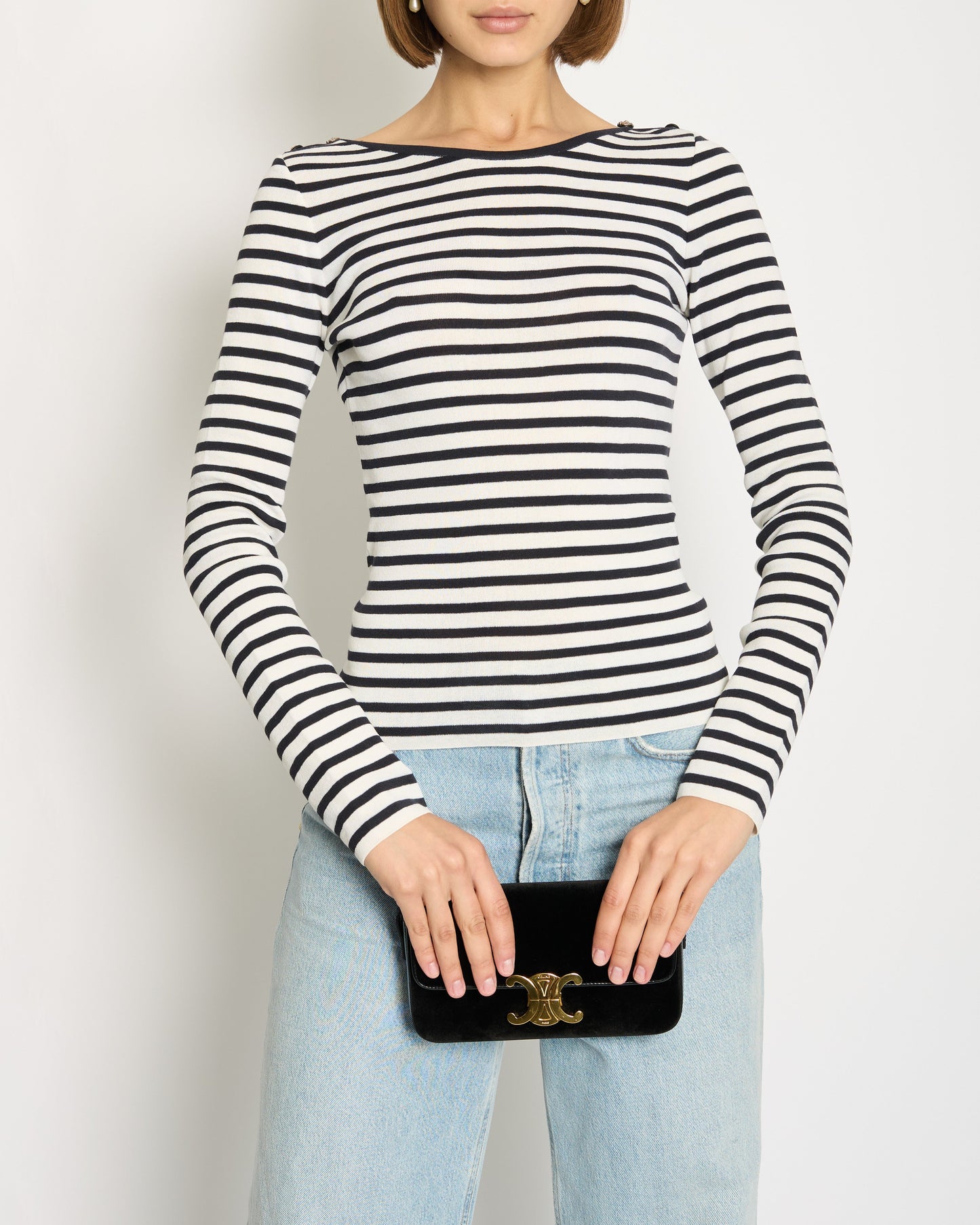 Chanel Black White Shoulder Bag Style