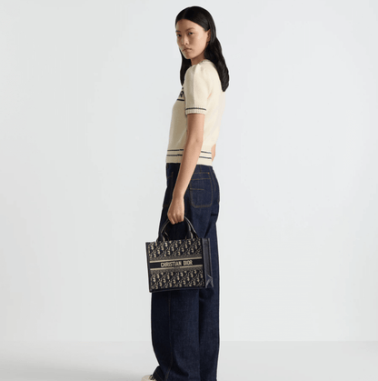 Dior Book Tote Leather Mini Tote Bag