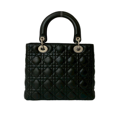 Dior Handbag lambskin black Lady Dior
