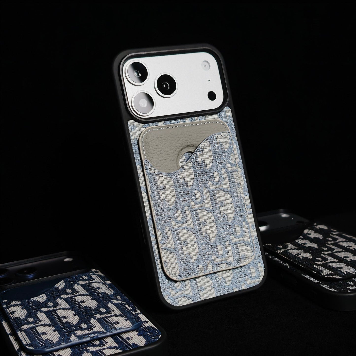 DD LIGHT BLUE MONOGRAM WITH MAGSAFE CARDHOLDER