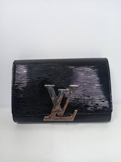 M0804P79 Louis Vuitton Black Electric Epi Leather Louise PM Bag (JP)