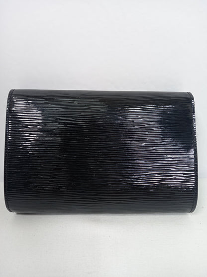 M0804P79 Louis Vuitton Black Electric Epi Leather Louise PM Bag (JP)