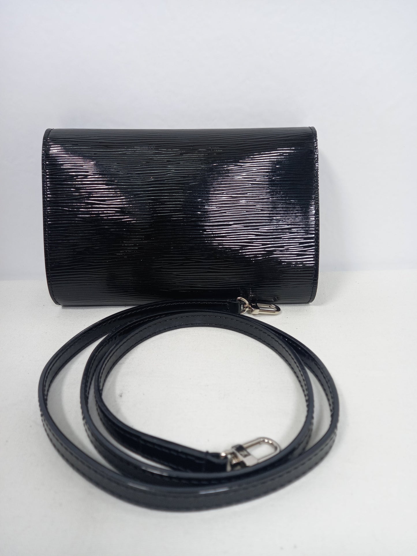 M0804P79 Louis Vuitton Black Electric Epi Leather Louise PM Bag (JP)