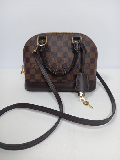 M0804P10 Louis Vuitton Alma BB in Damier Ebene (JP)