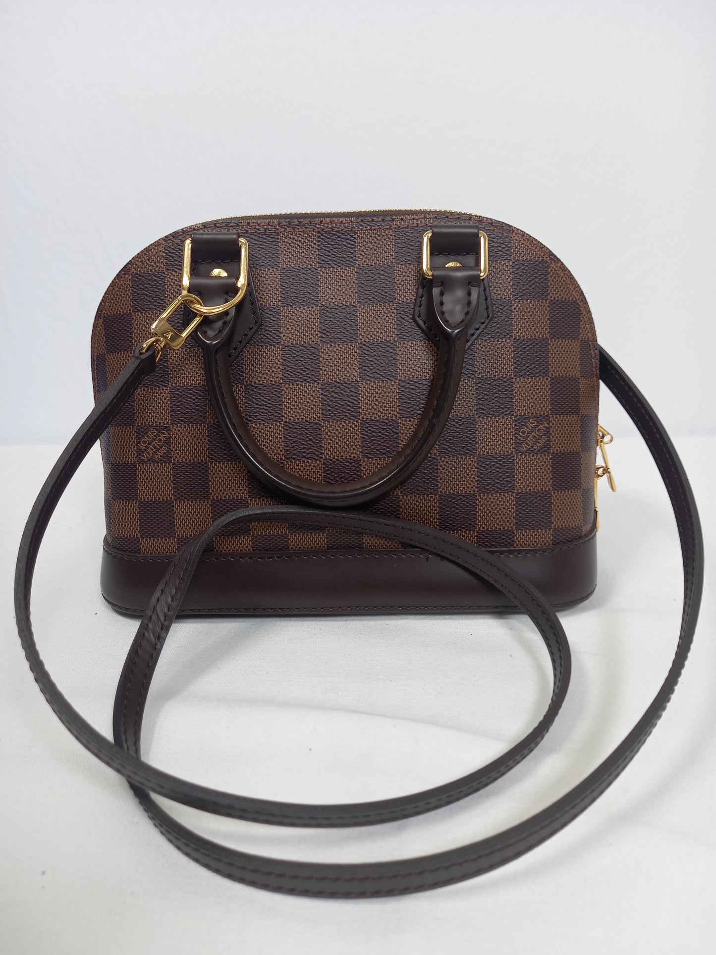 M0804P10 Louis Vuitton Alma BB in Damier Ebene (JP)