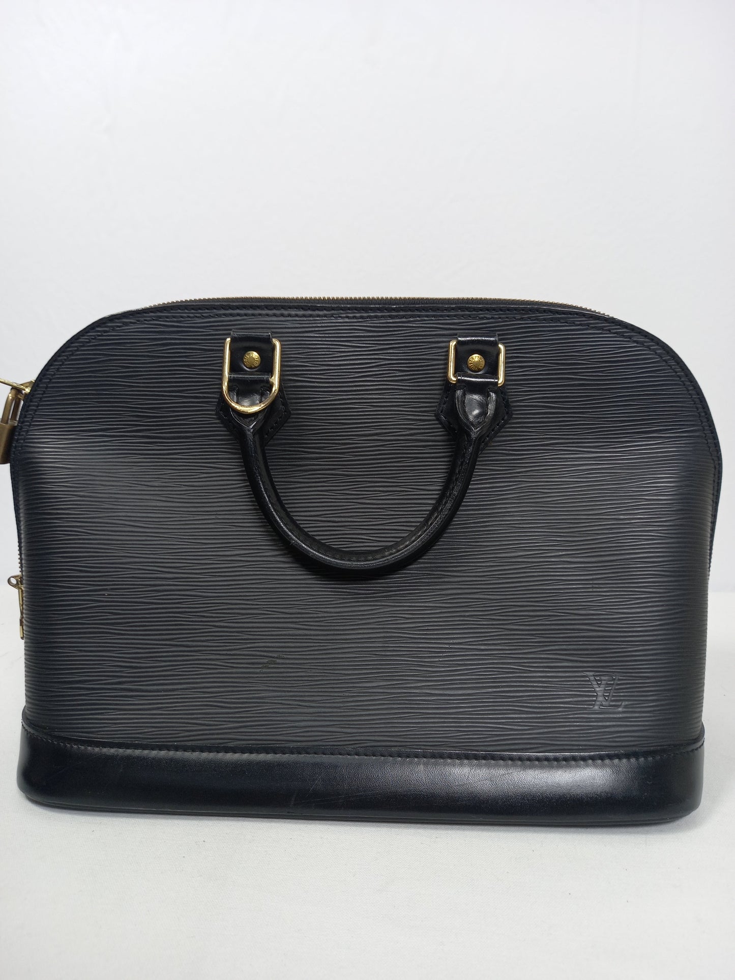 M0804P29 Louis Vuitton Black Epi Leather Alma PM (JP)