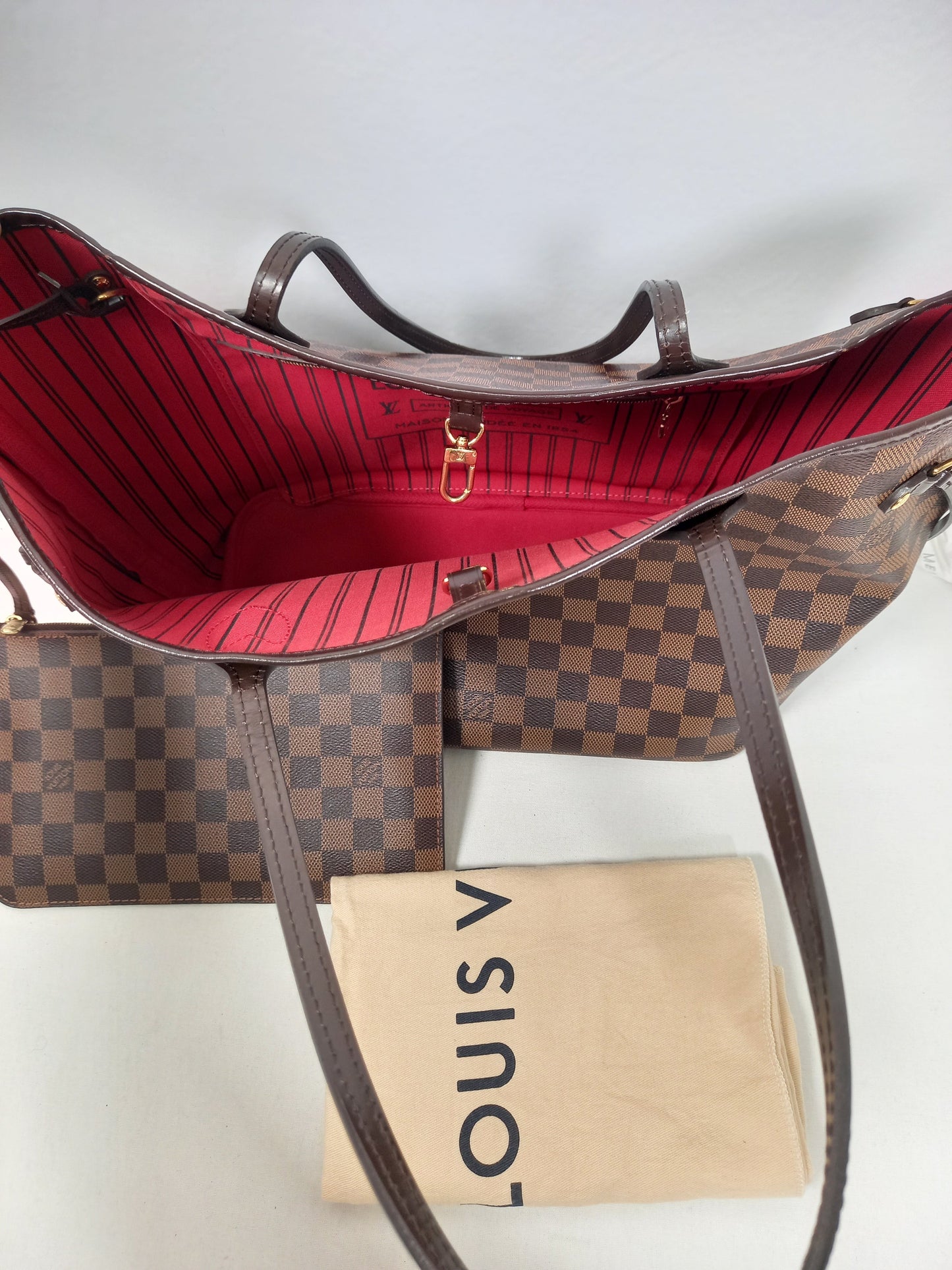 M0804P31 Louis Vuitton Damier Ebene Neverfull MM (JP)