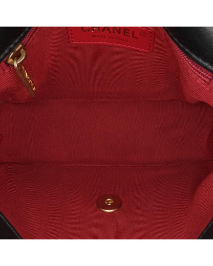 Quilted Lambskin Crossbody Bag with Gold-Tone Chain and CC Coin Detail