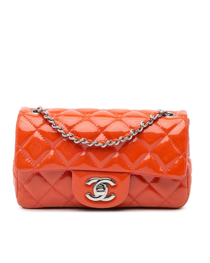 Extra Mini Rectangular Classic Patent Leather Crossbody Bag