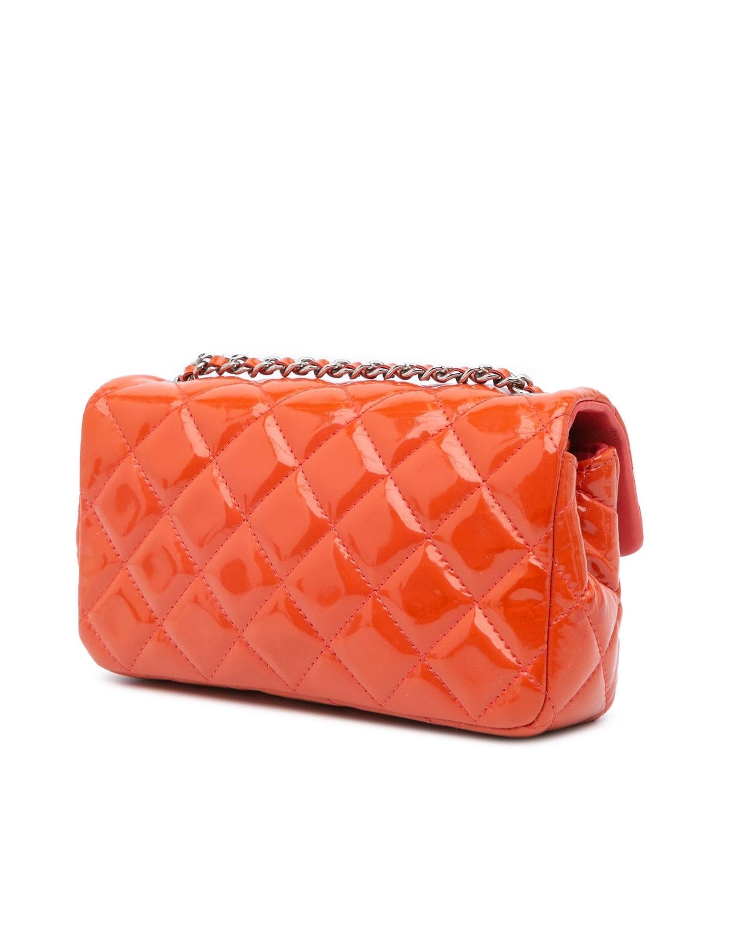 Extra Mini Rectangular Classic Patent Leather Crossbody Bag