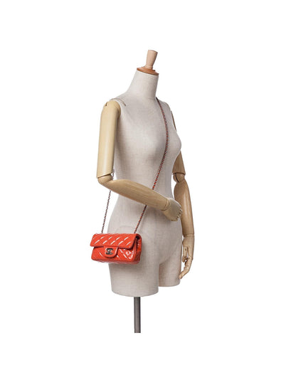 Extra Mini Rectangular Classic Patent Leather Crossbody Bag