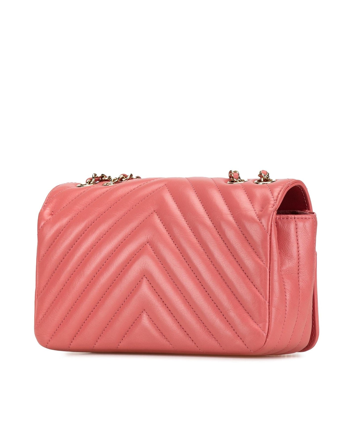 Quilted Leather Crossbody Bag with Chain Strap and CC Turn-Lock Closure