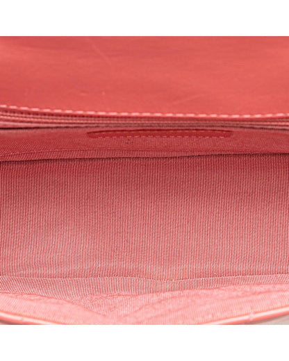 Quilted Leather Crossbody Bag with Chain Strap and CC Turn-Lock Closure