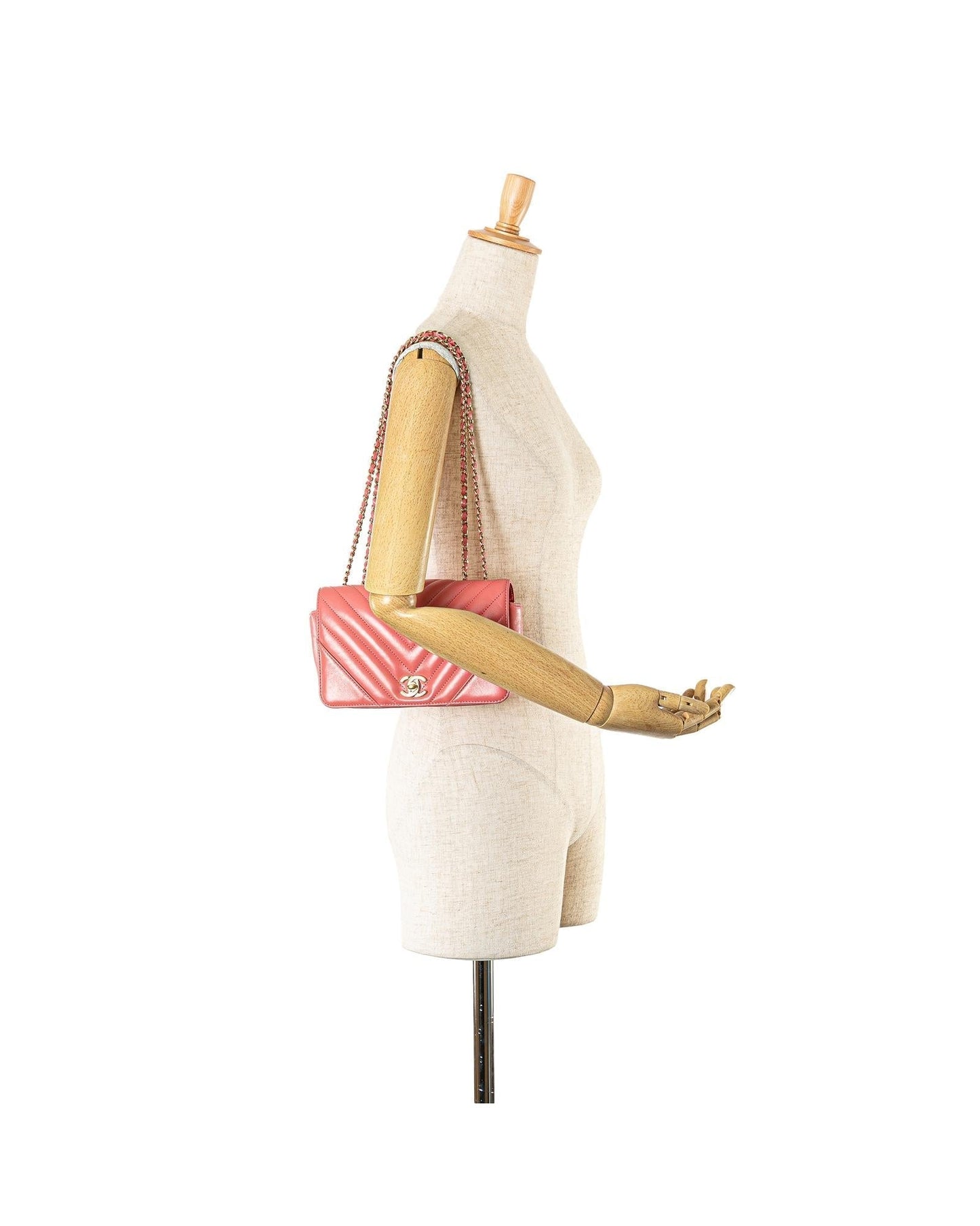 Quilted Leather Crossbody Bag with Chain Strap and CC Turn-Lock Closure