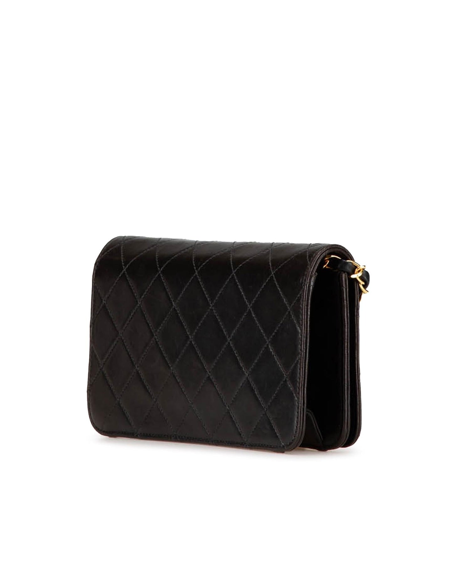 Mini Quilted Leather Full Flap Crossbody Bag