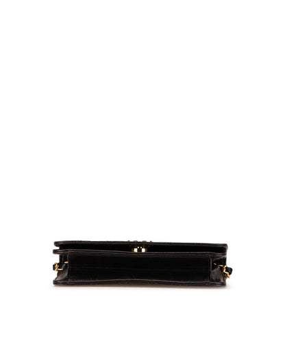 Mini Quilted Leather Full Flap Crossbody Bag