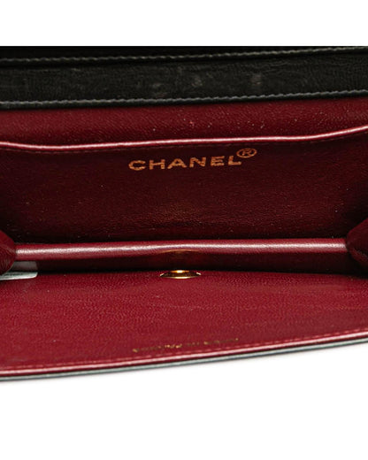 Mini Quilted Leather Full Flap Crossbody Bag