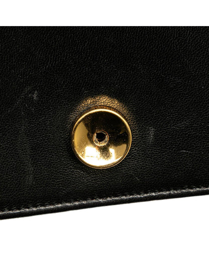 Mini Quilted Leather Full Flap Crossbody Bag