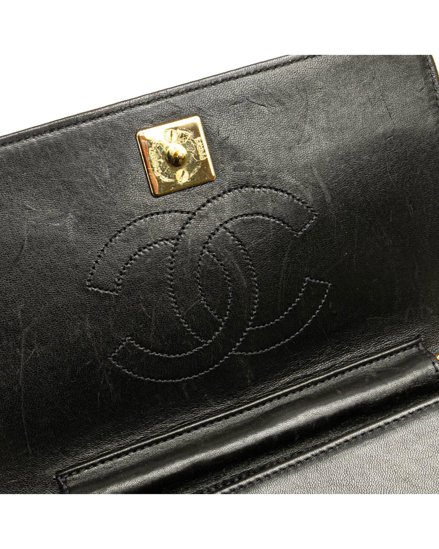 Mini Quilted Leather Full Flap Crossbody Bag