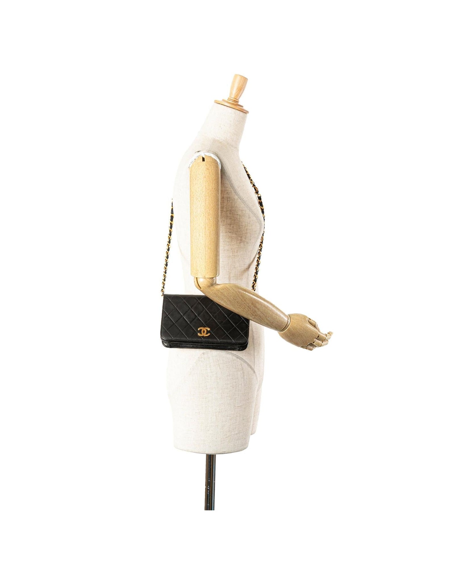 Mini Quilted Leather Full Flap Crossbody Bag