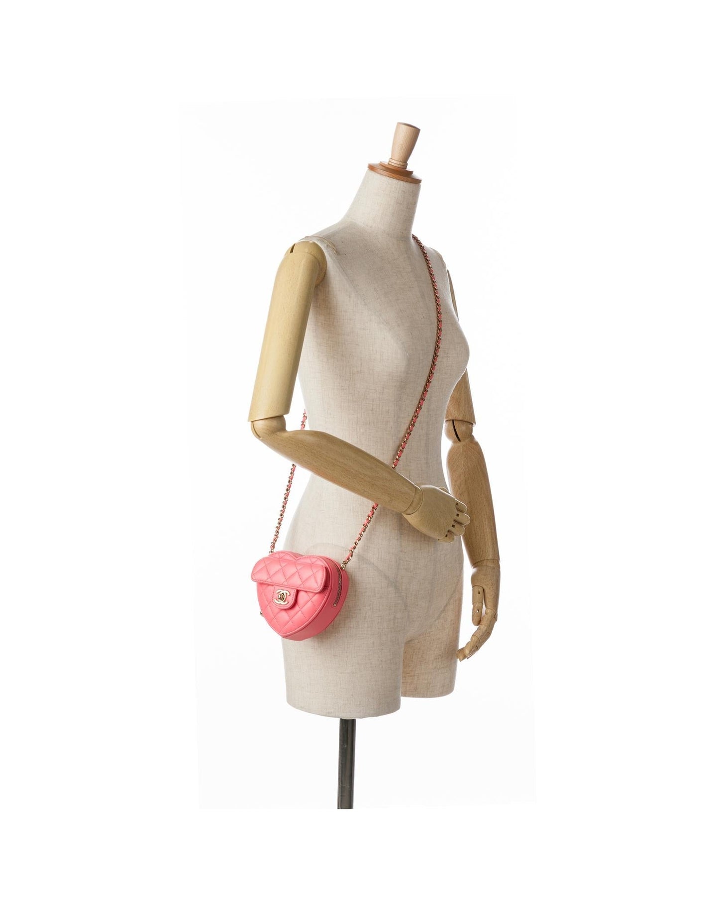 Mini Lambskin Heart Crossbody Bag with CC Turn-Lock Closure