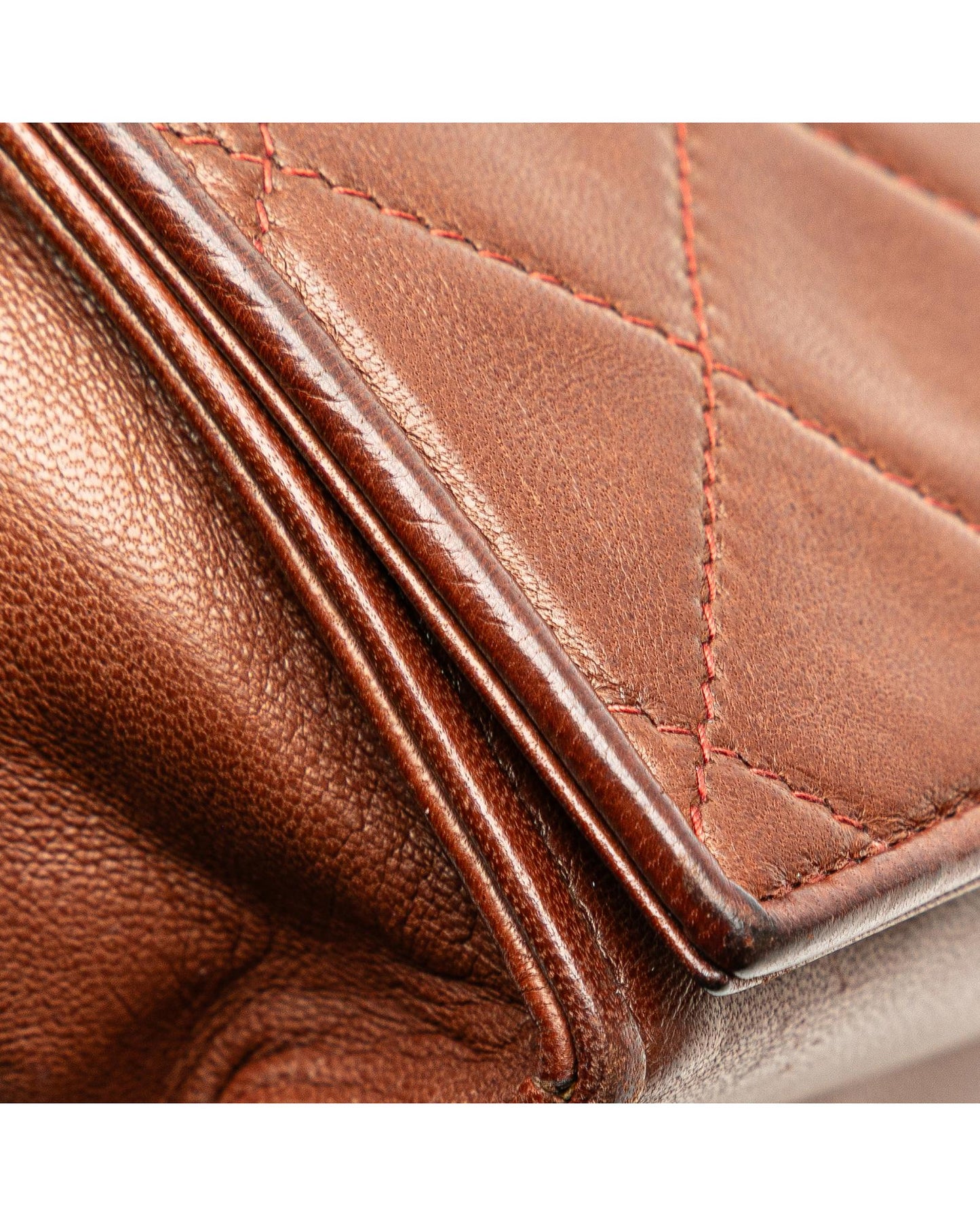 Quilted Lambskin Full Flap Crossbody Bag with Chain Strap