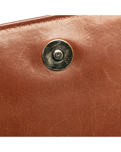Quilted Lambskin Full Flap Crossbody Bag with Chain Strap
