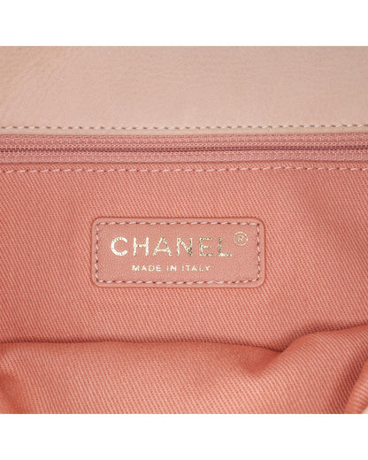 Jumbo Quilted Triple Stitched Flap Crossbody Bag with Gold-Tone Chain Strap