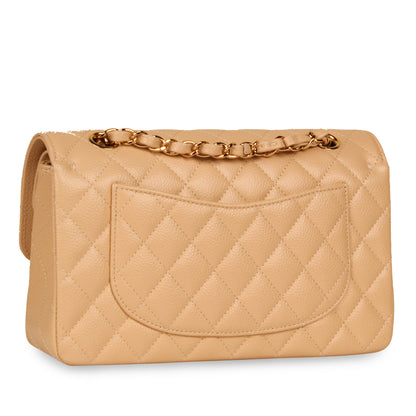Chanel Classic Flap Lambskin Black Shoulder Bag Style 260