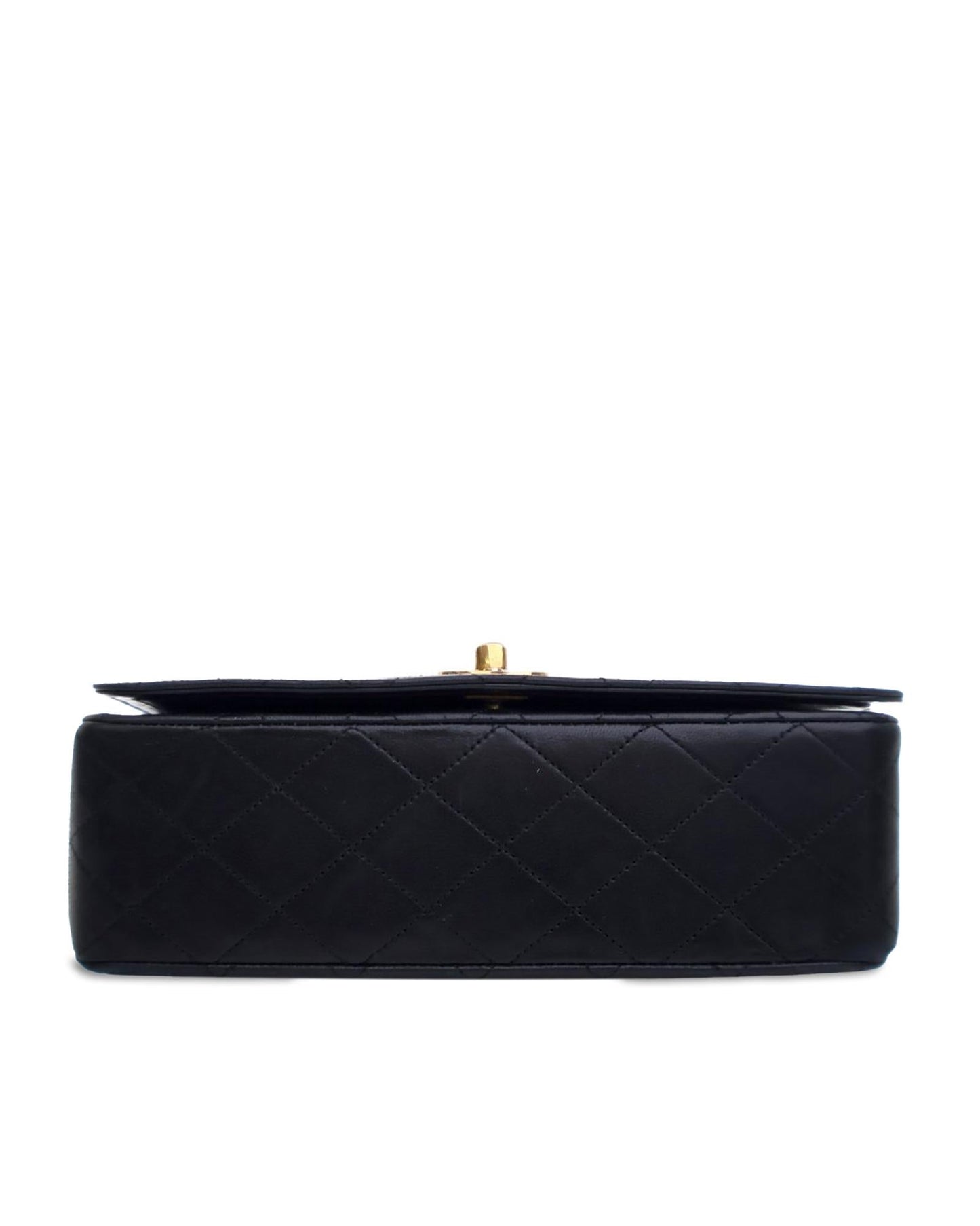 Quilted Lambskin Leather Crossbody Bag with CC Turnlock Closure