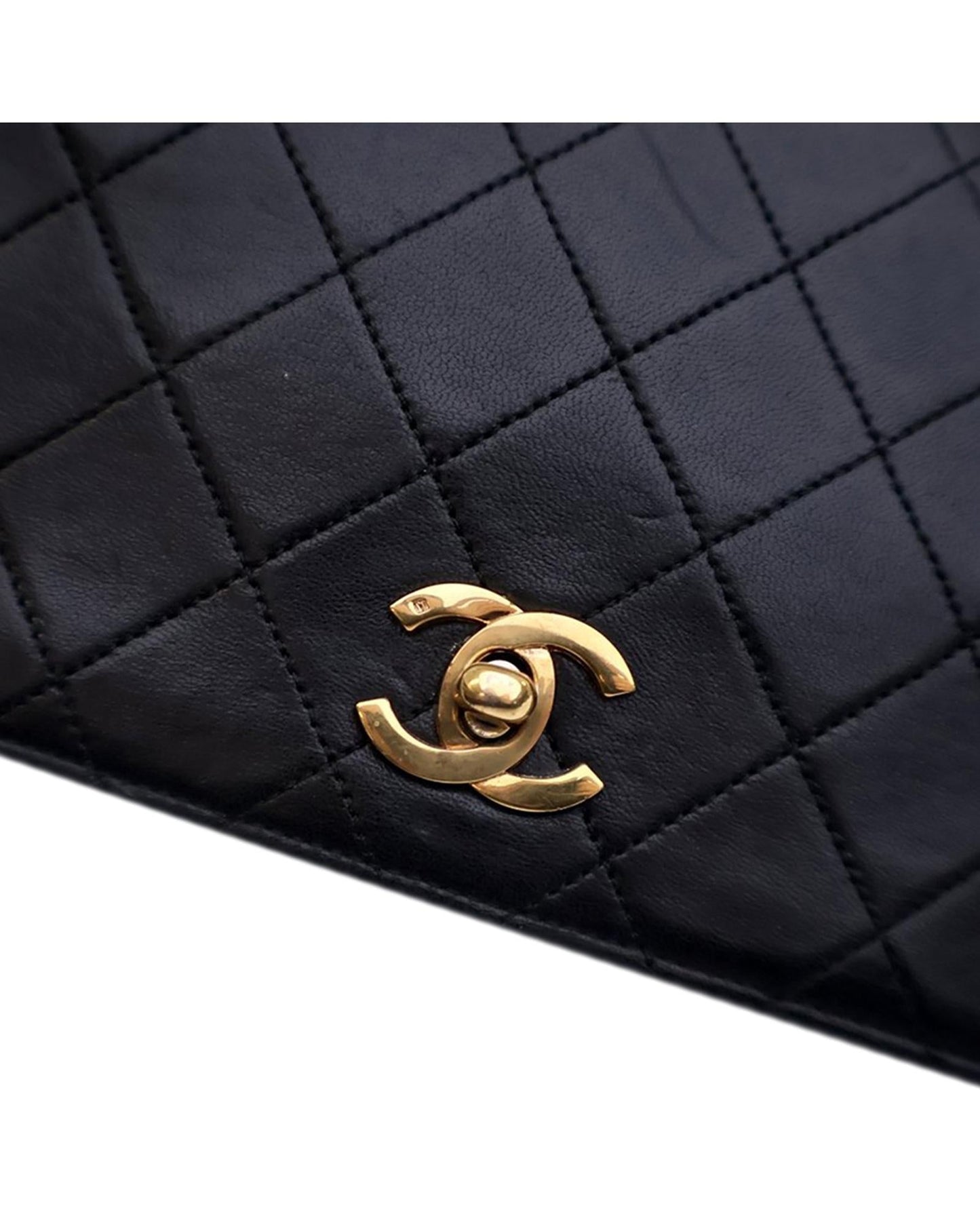 Quilted Lambskin Leather Crossbody Bag with CC Turnlock Closure