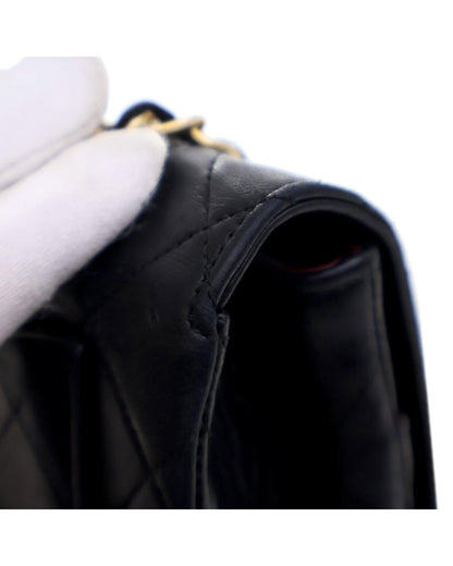 Quilted Lambskin Leather Crossbody Bag with CC Turnlock Closure