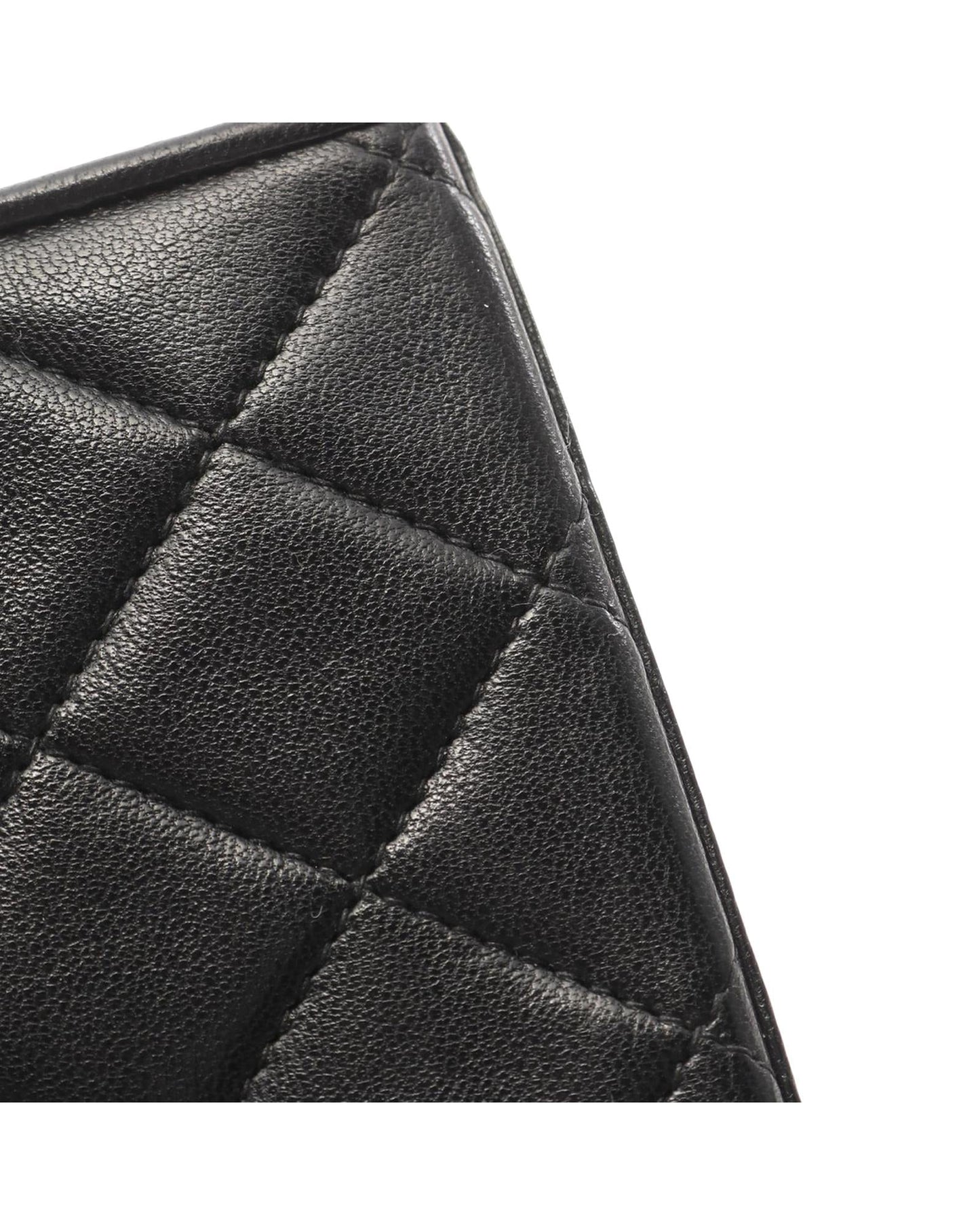 Quilted Lambskin Leather Crossbody Bag with Chain Strap