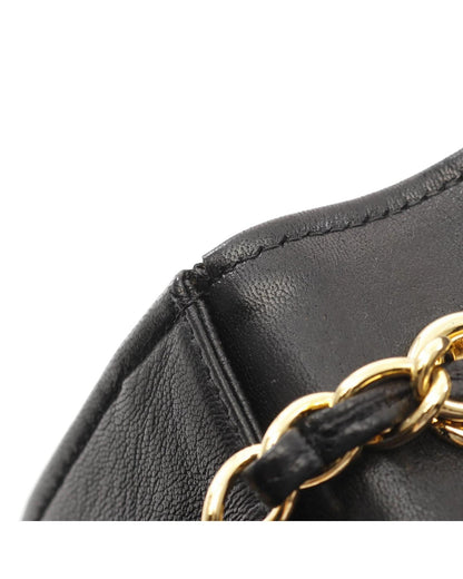 Quilted Lambskin Leather Crossbody Bag with Chain Strap